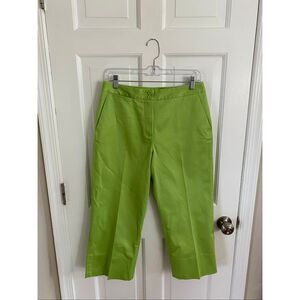 Foxcroft lime green capri pants size 6